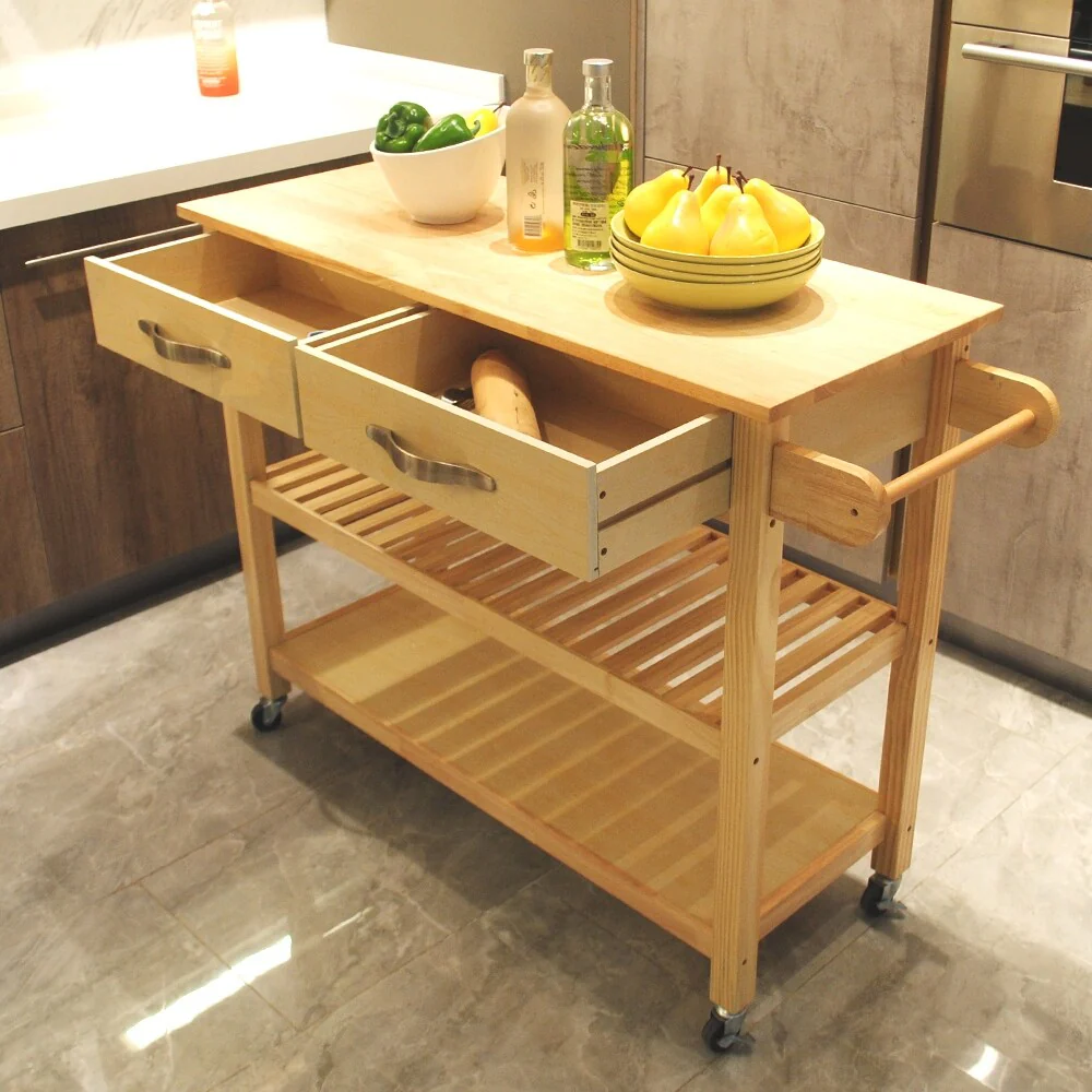 Kitchen Island & Kitchen Cart(no include stool)