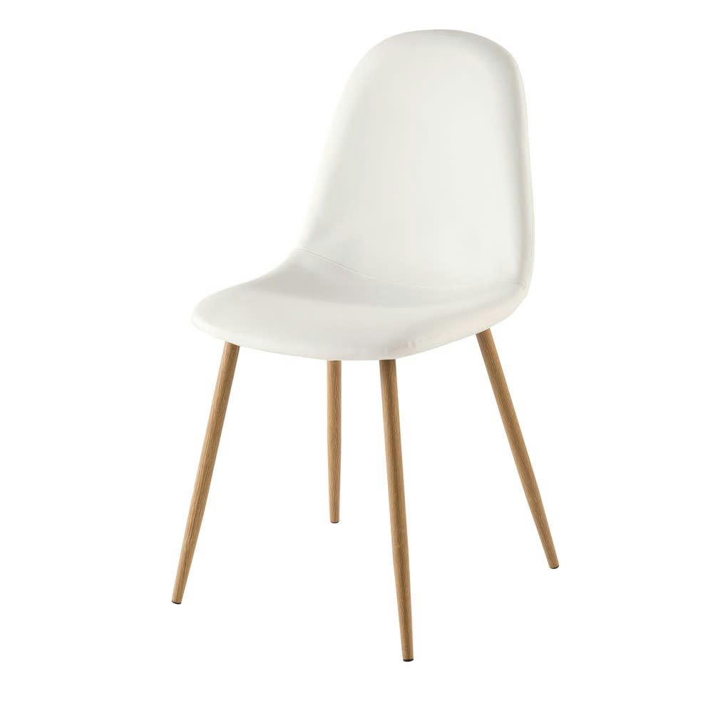 Clyde - Chaise style scandinave blanche