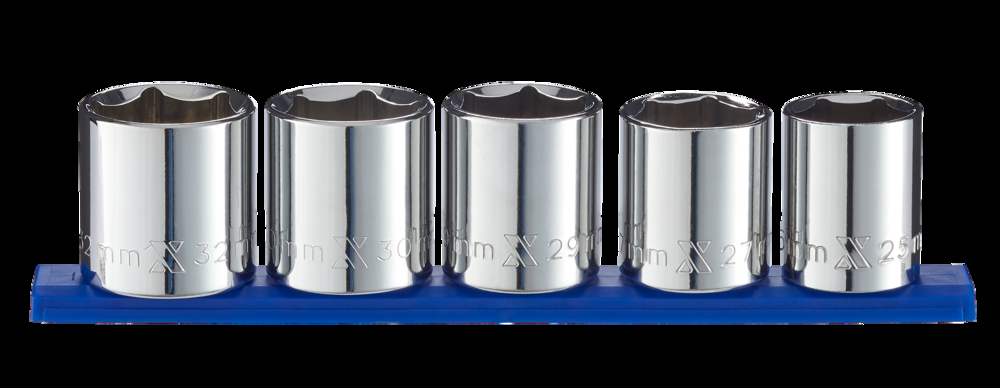 MAXIMUM 1/2-in Drive XL Socket Set, Metric, 5-pc