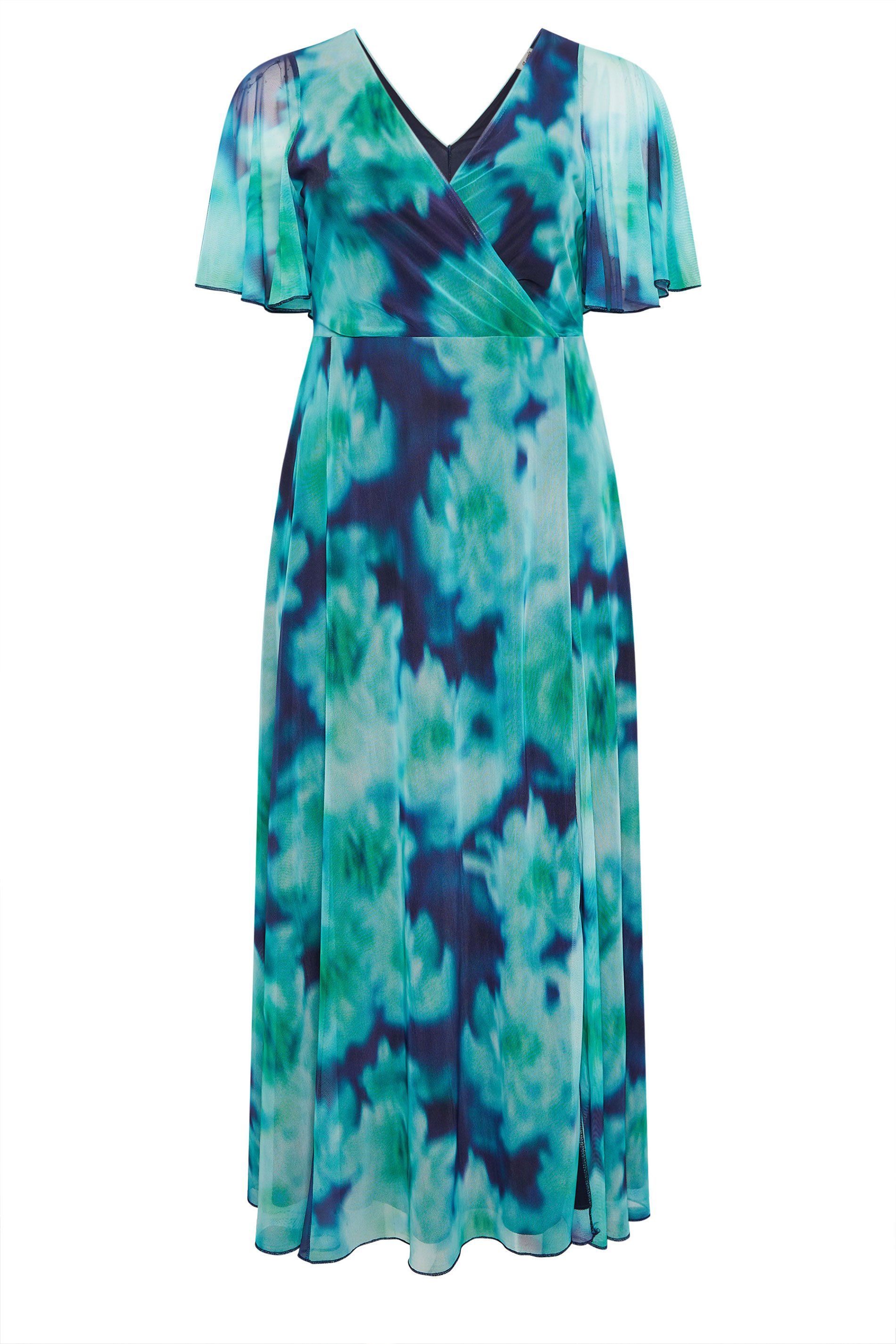 Yours Blurred Abstract Maxi Dress