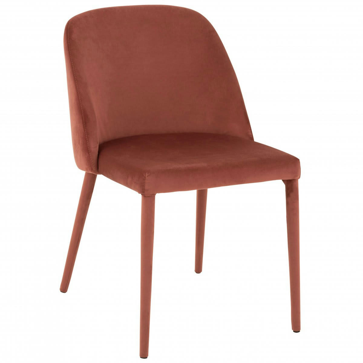 VARSOVIE - Chaise salle à manger en velours rose