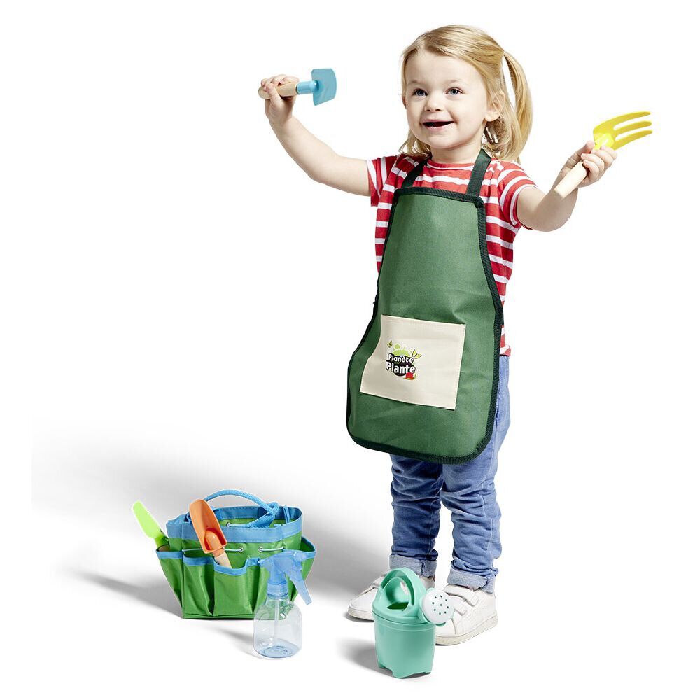 Tablier de jardinage enfant 30x40cm - Taille L - polyester vert