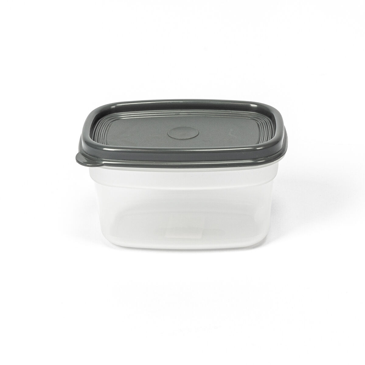 Caixa retangular com tampa cinza 0,5l