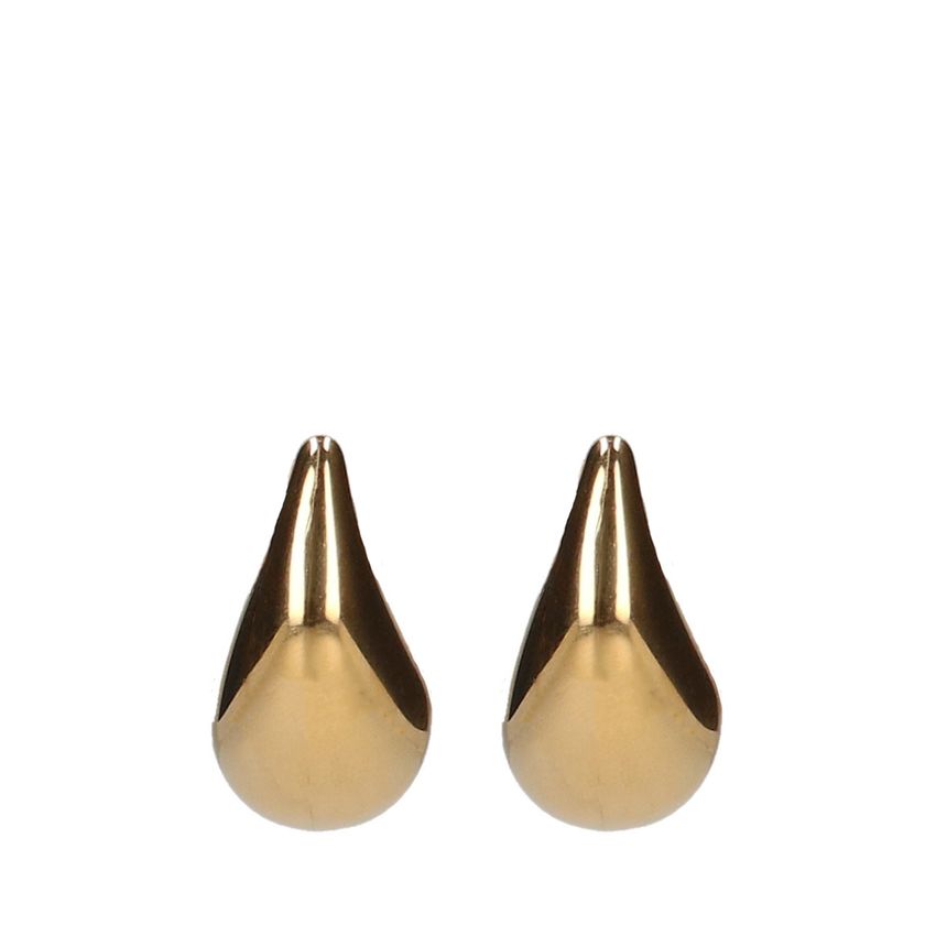 Manfield Goudkleurige druppel oorbellen L