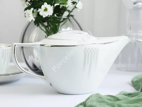 Garnitur do kawy na 12 osób (39el.) Chodzież - City AP03 Sonata Platynowa