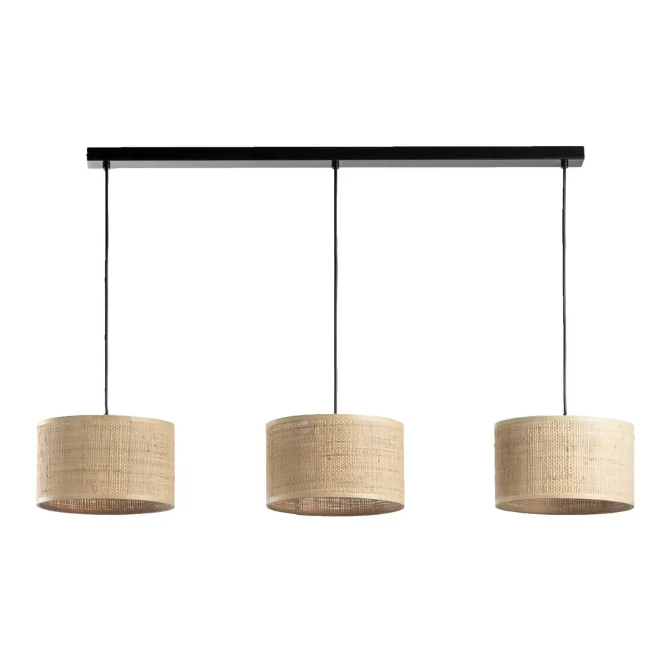 Hanglamp Romana - 3-lichts - naturel - 120x115 cm