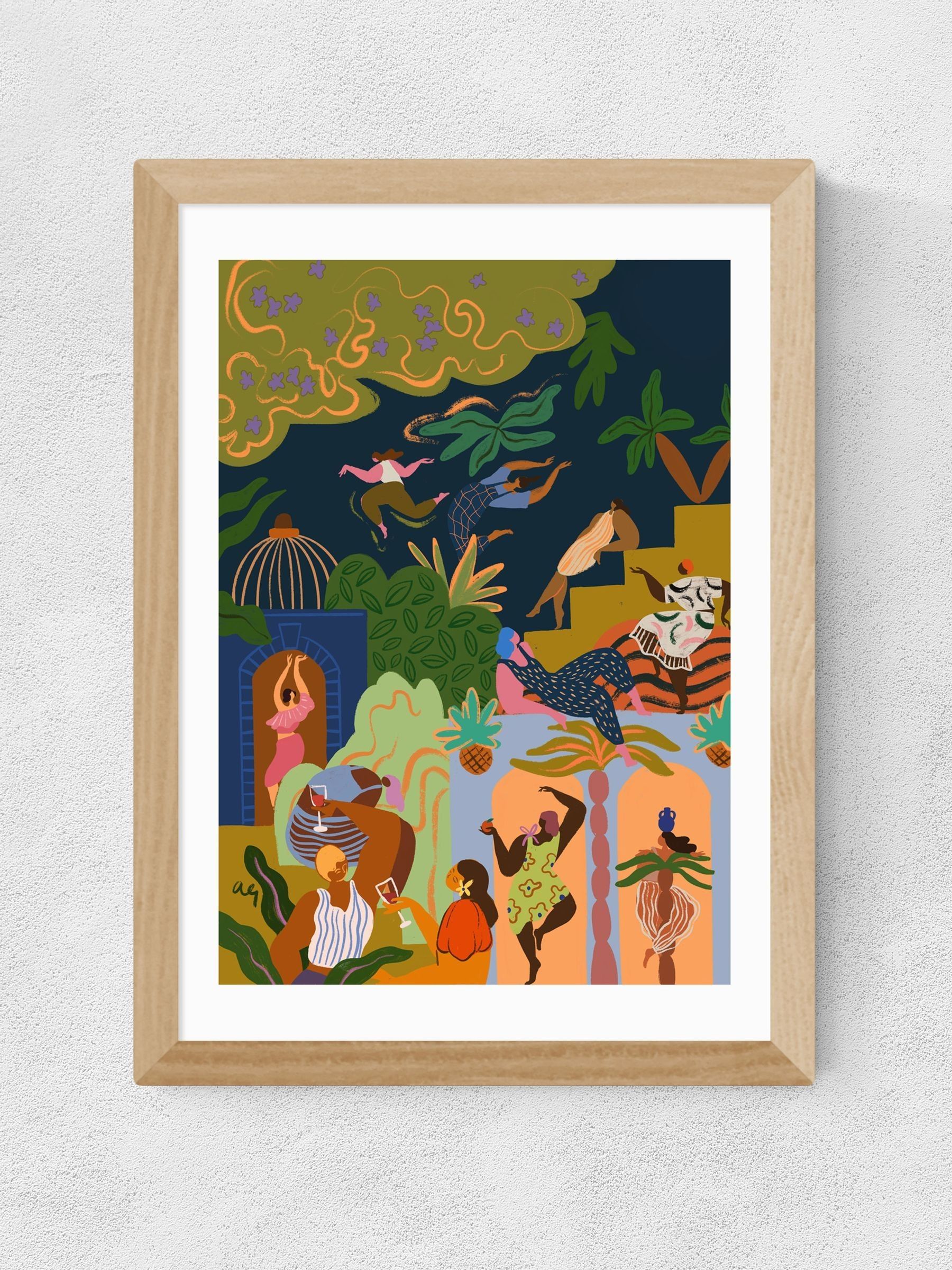East End Prints Oak Fiesta Wall Art Print by Arty Guava
