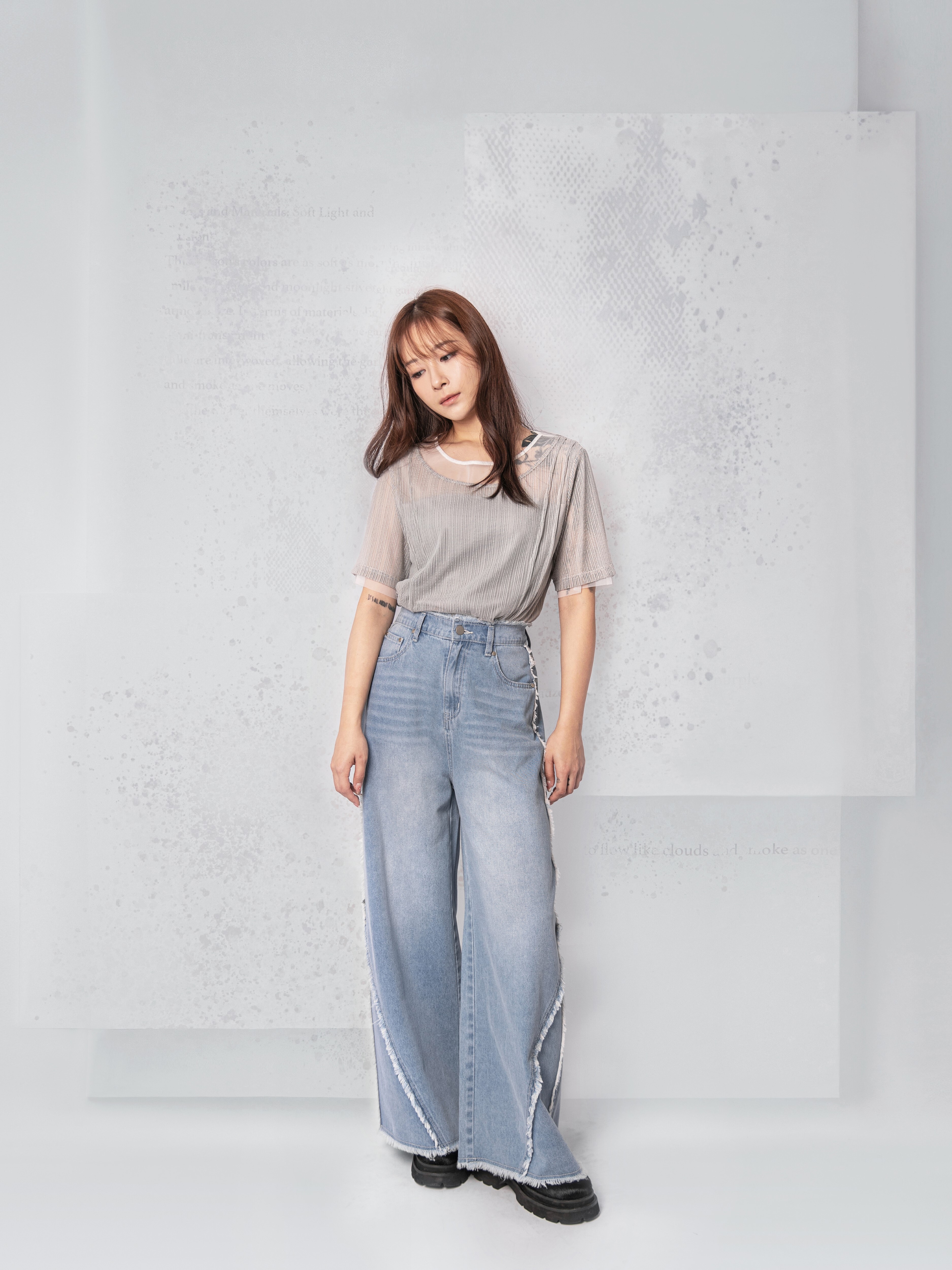 Fringe-detail Jeans - 26SRB022Q
