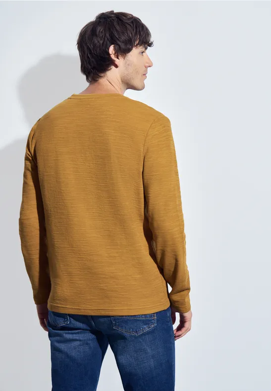 Softes Slub Henleyshirt