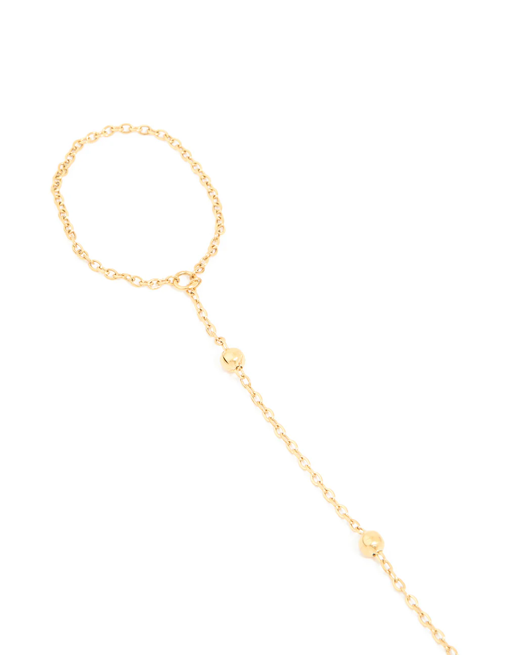 Waterproof Gold Plated Stainless Steel Ball Detail Hand Chain