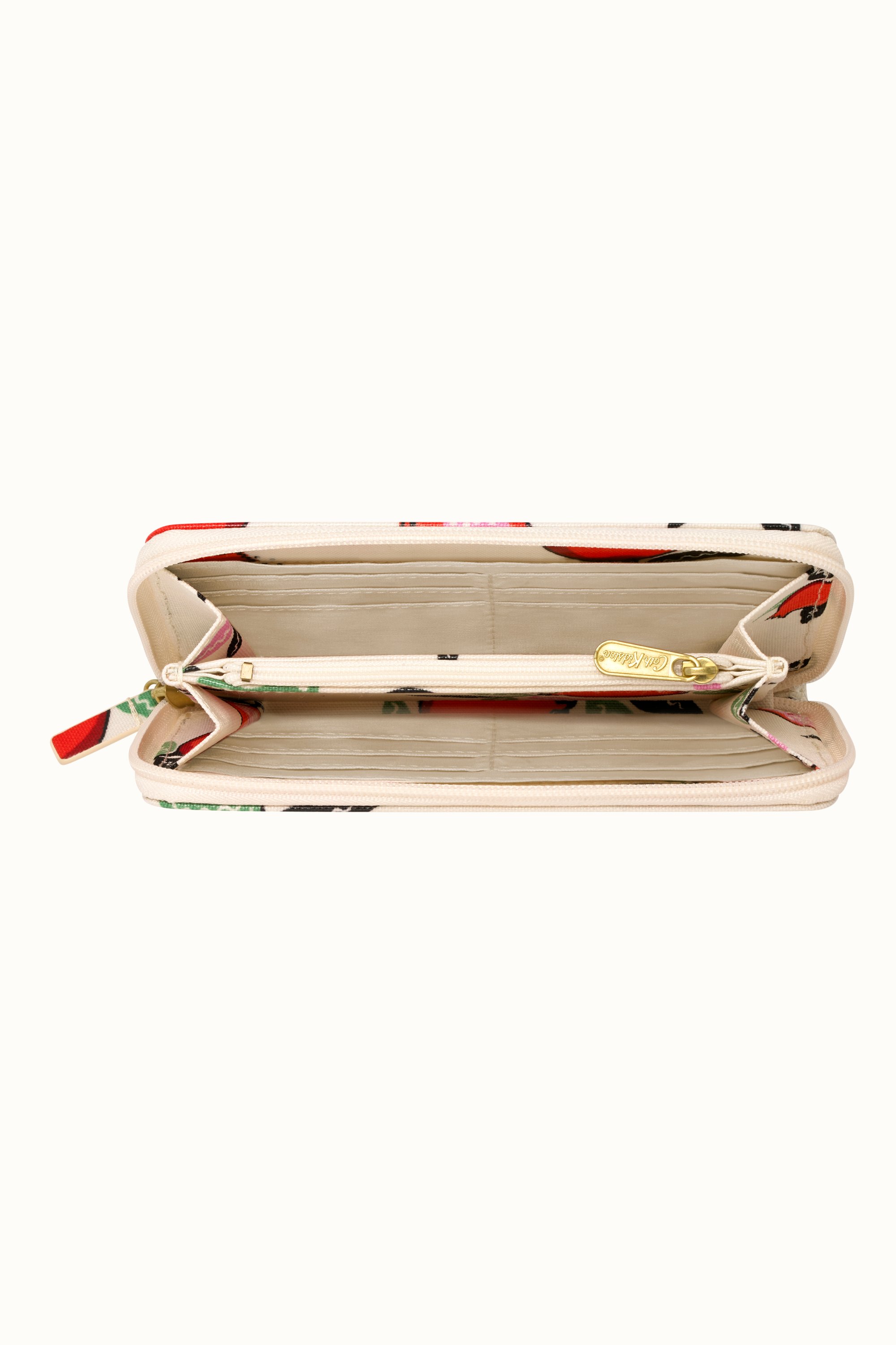 Pomegranate Continental Zip Wallet