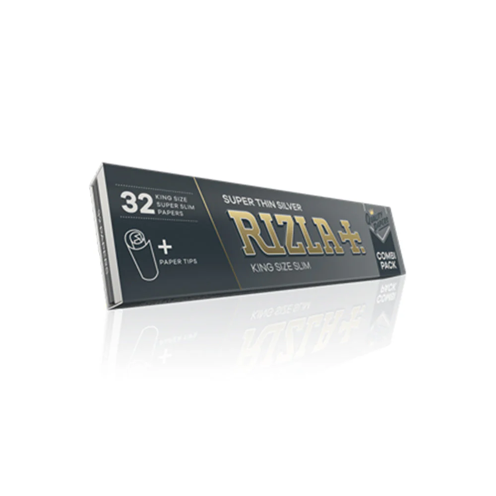 Rizla Kingsize Combi Slim Silver Papers Single Pack