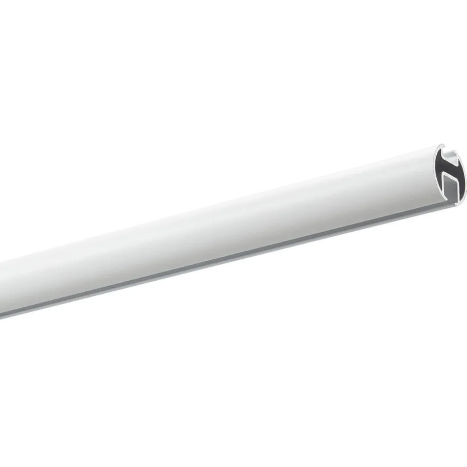 Kwantum Gordijnrails | Railroedeset 250 Cm Wit Metaal – Ø28mm 250CM