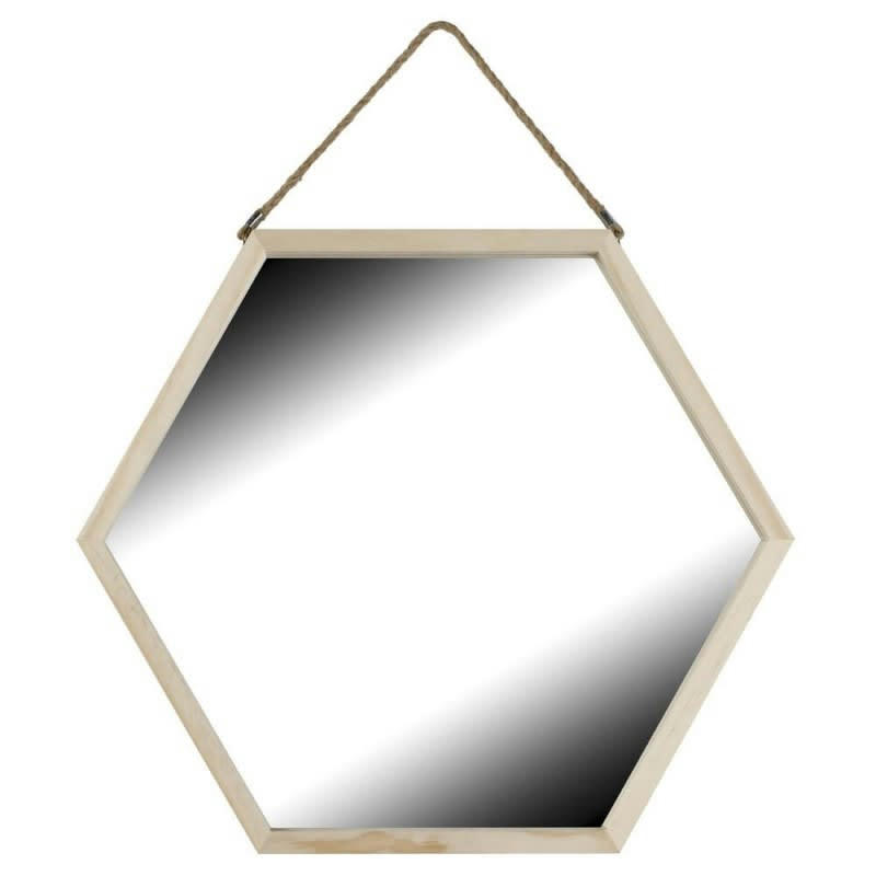 CARELIE - Miroir en bois massif 48x41,5