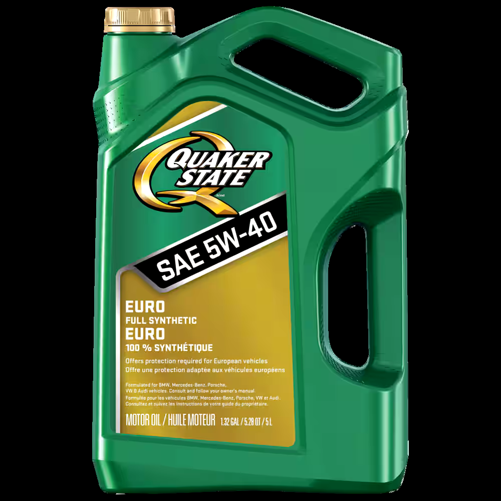 Quaker State Euro 5W40 Synthetic Engine/Motor Oil, 5-L