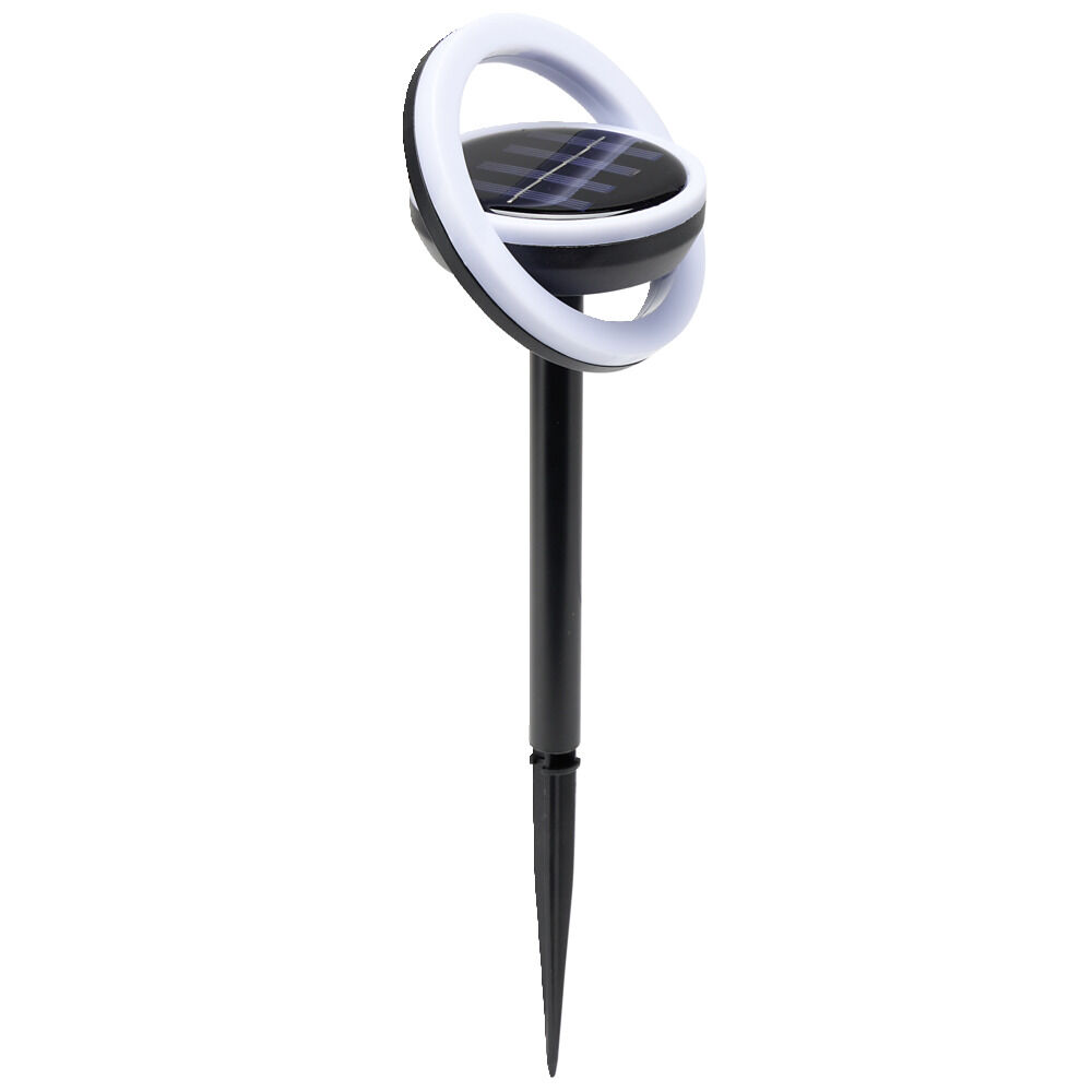 Borne solaire à planter forme anneau 6LED Ø10xH34cm
