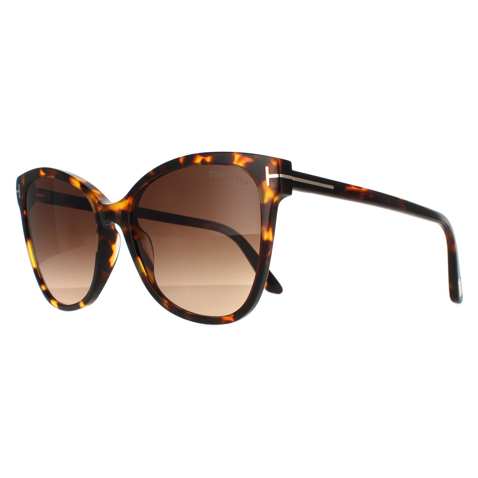 Tom Ford Cat Eye Dark Havana Brown Gradient