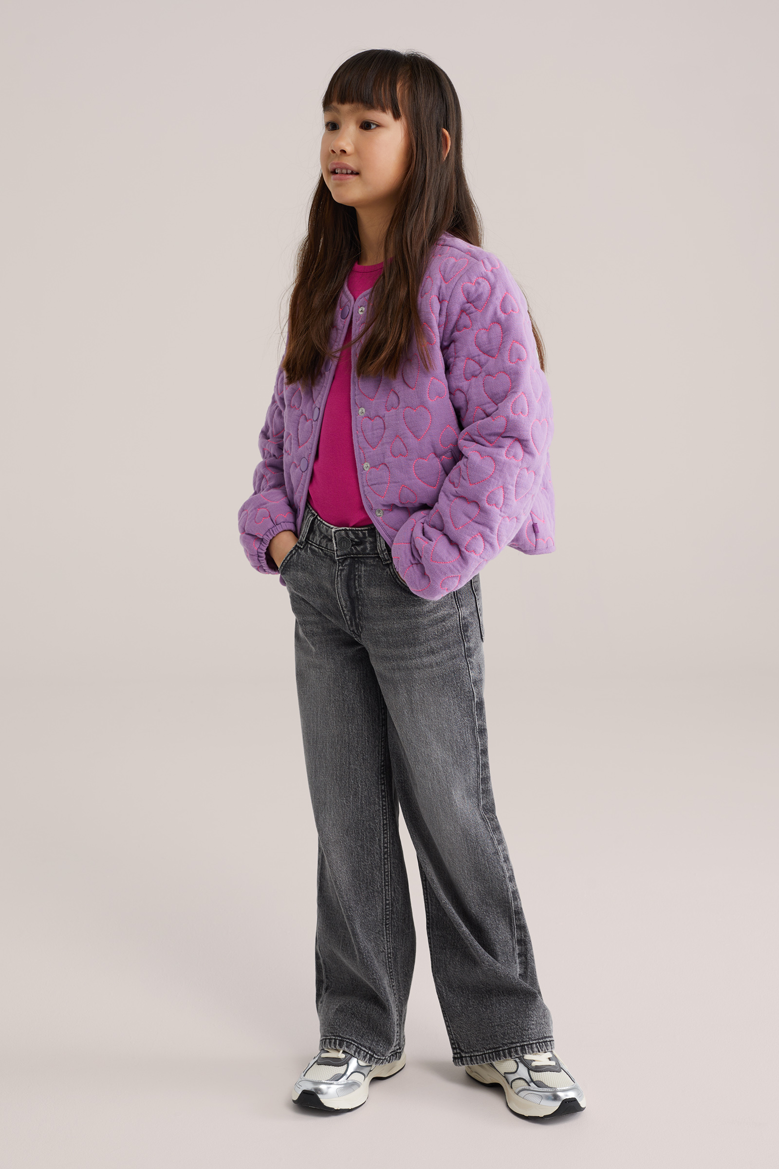 Meisjes bomberjack met embroideries