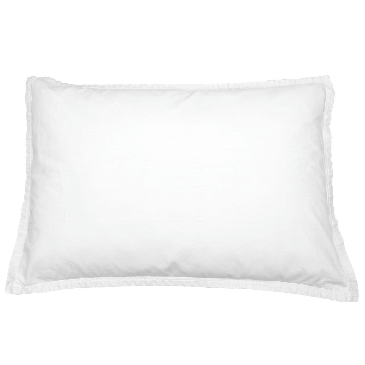 STUDIO - Lot de 2 taies d'oreiller en coton  blanc 50x70 cm