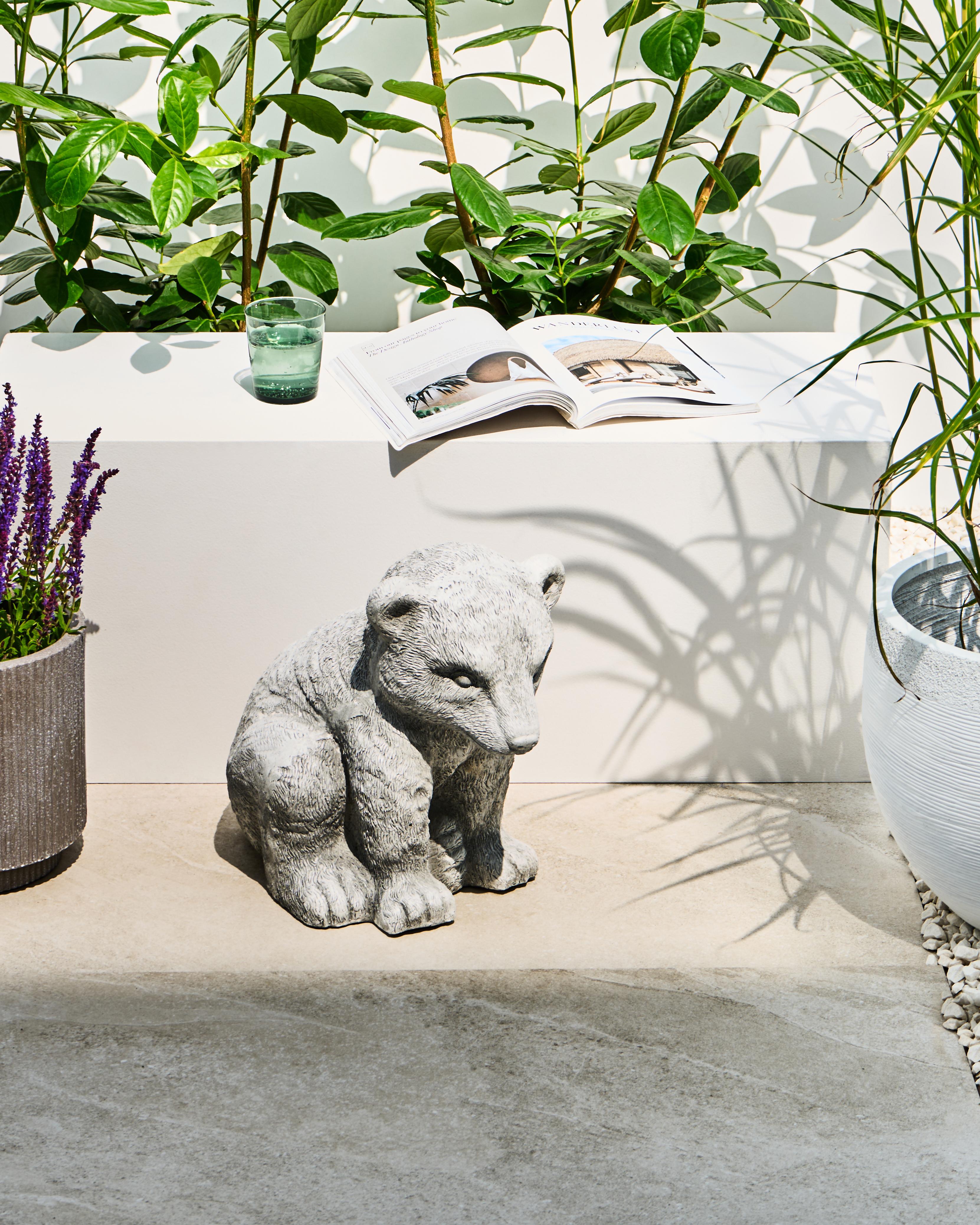 Garden Figurine BOWE Bear Grey