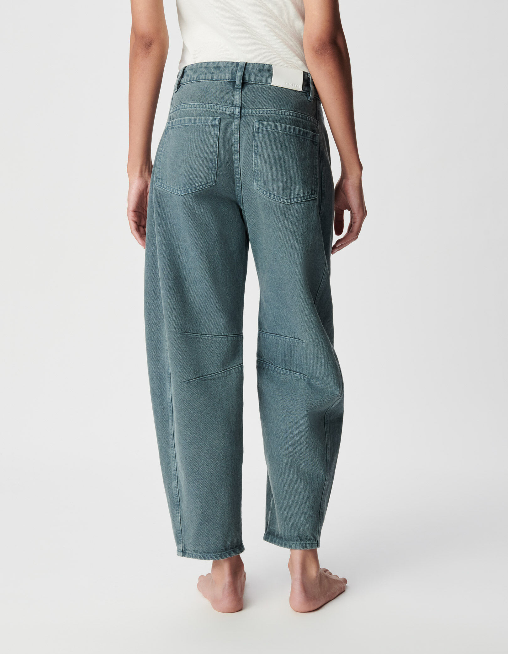 Jean barrel bleu Gabrielle 7/8e Femme