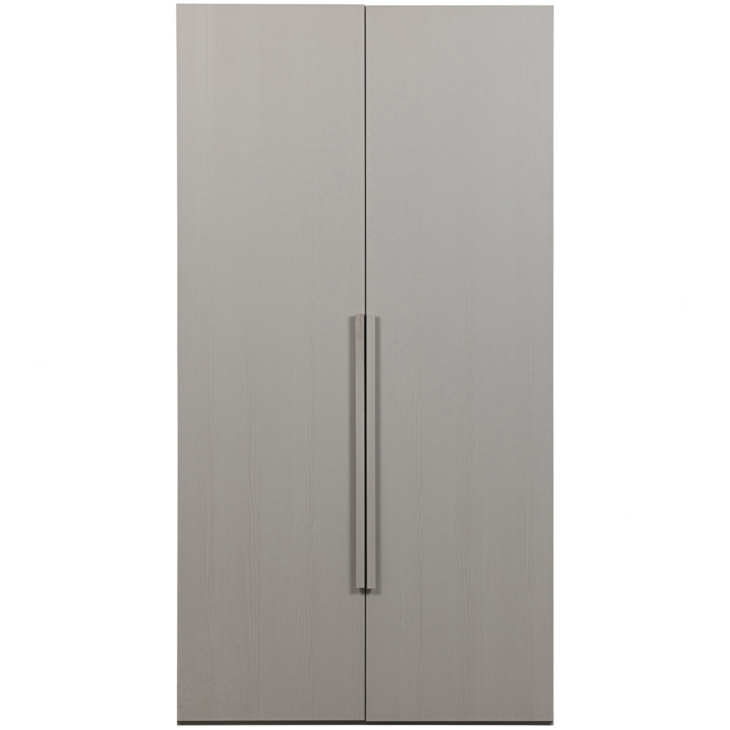WOOOD kledingkast 2-deurs freep lang Rens - Noten/Grijs - 210x110x58
