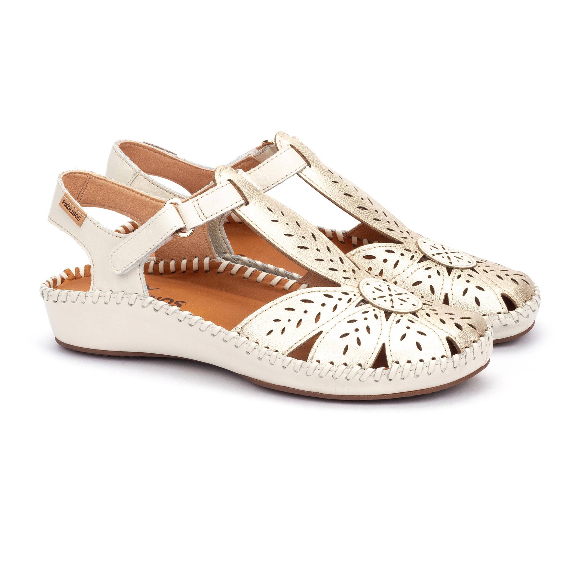 P. VALLARTA - Zapato semiabierto con cierre adherente para mujer