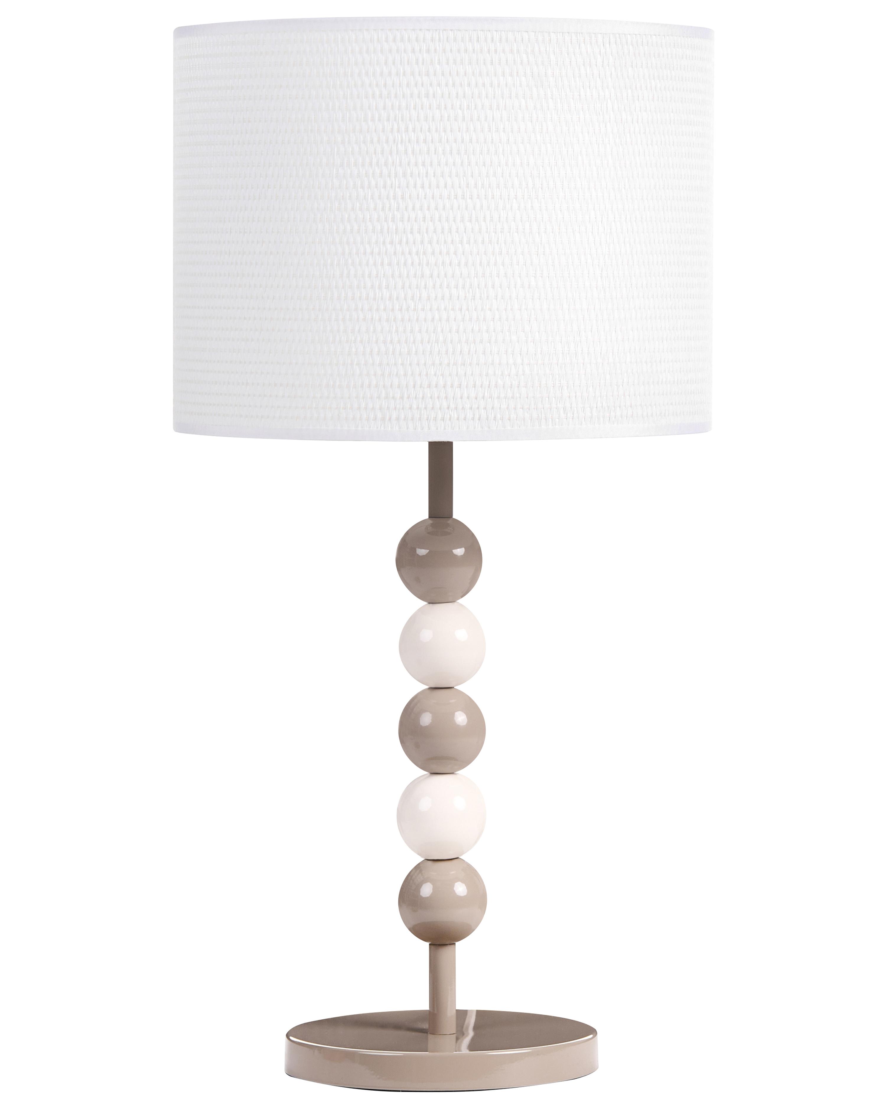 Pendant Lamp LOKY Metal White/ Beige