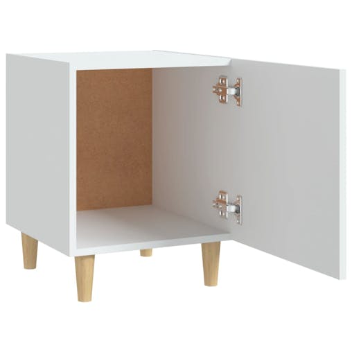 NNEVL Bedside Cabinets 2 pcs White Engineered Wood