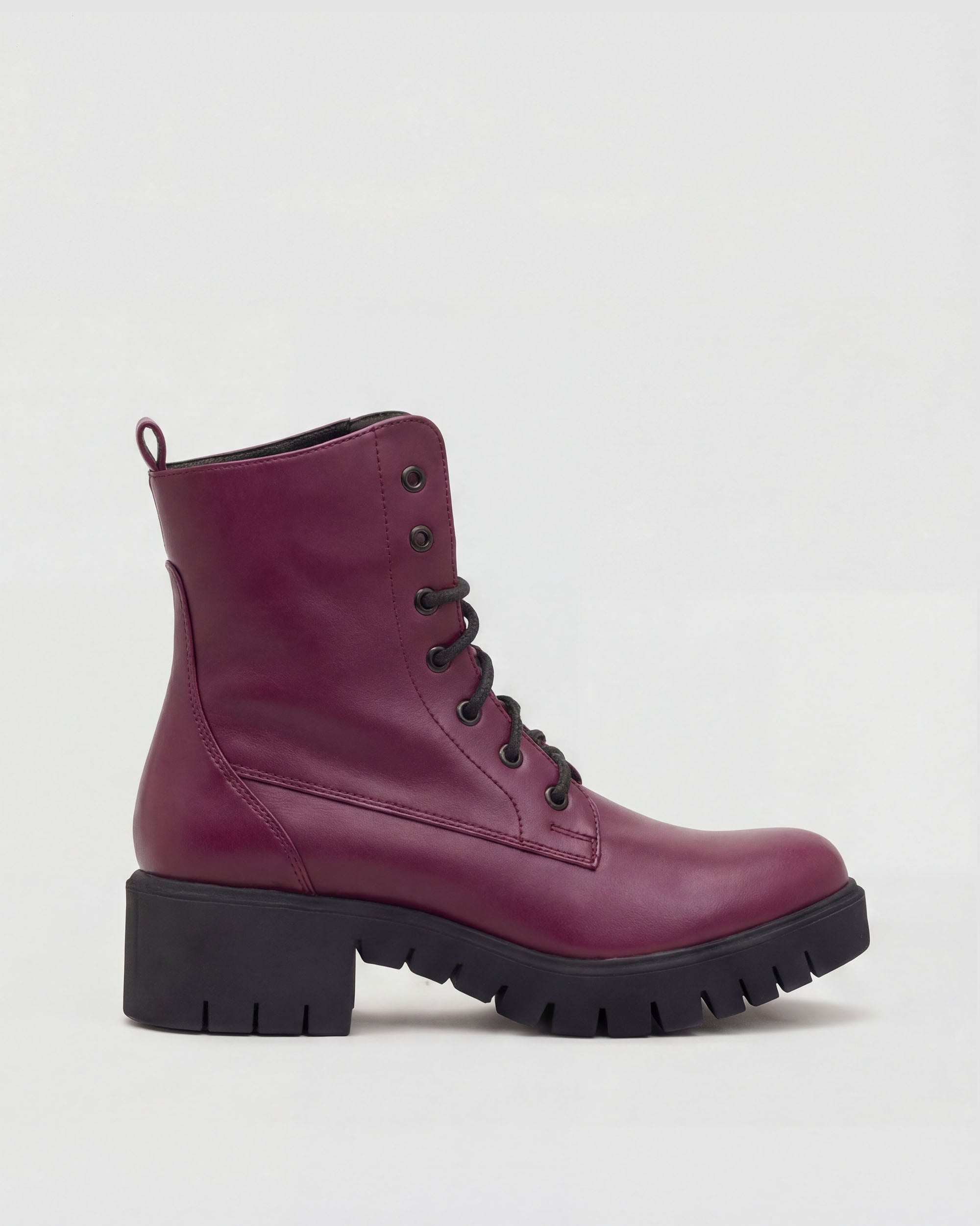 BOHEMA - Workers No. Buty Burgund, ze skóry roślinnej, polska rodzinna marka