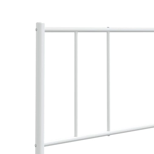 NNEVL Metal Headboard White 90 cm