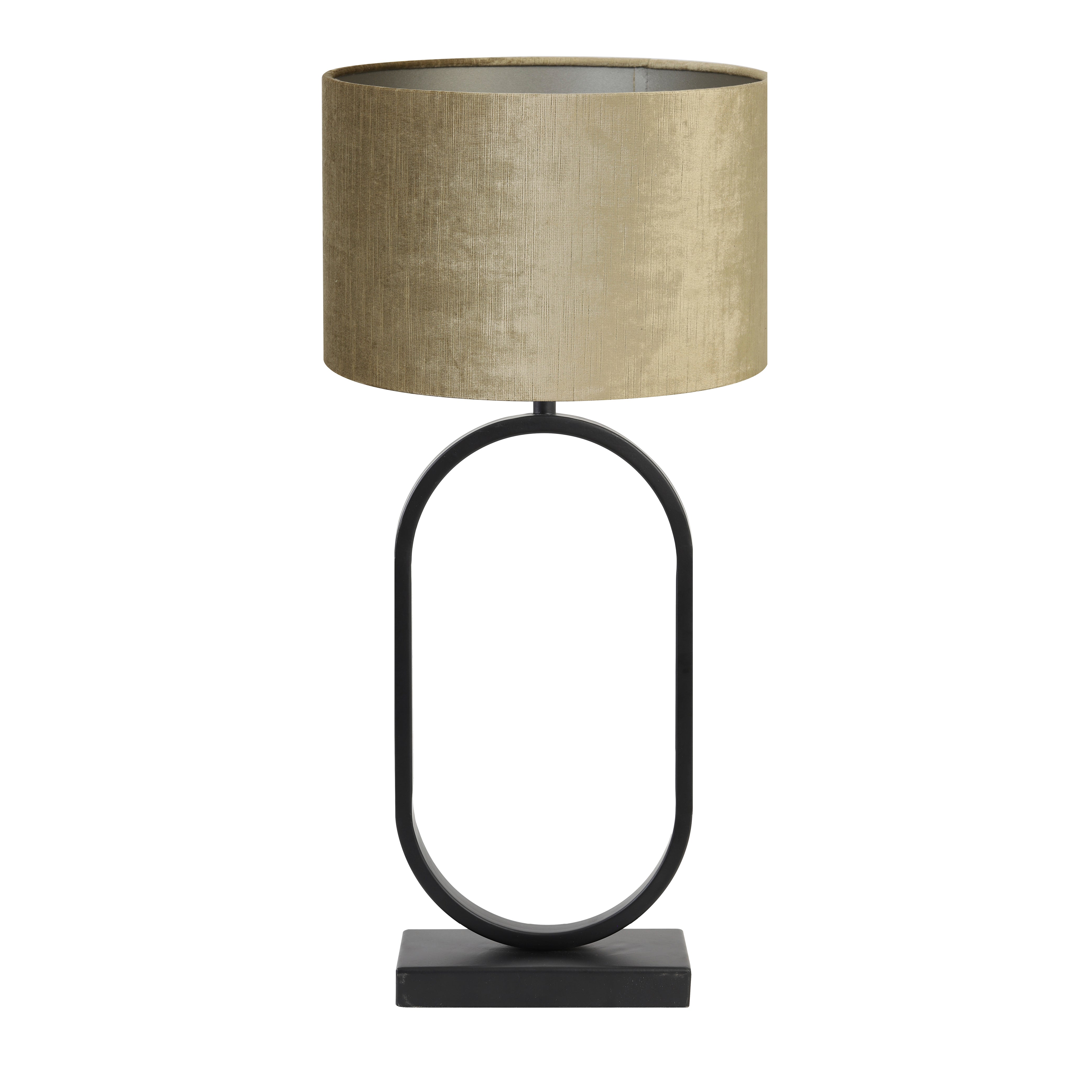 Light & Living tafellamp Jamiri/Gemstone - zwart, brons - 30x30x67cm