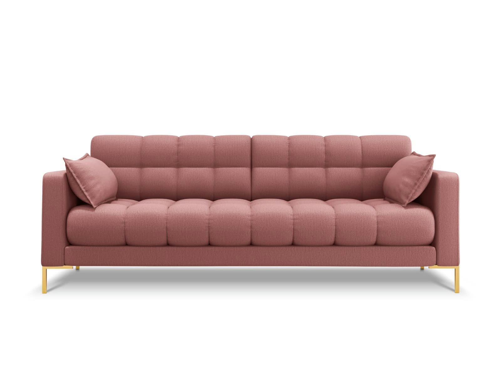 MAMAIA - Canapé 3 places en tissu structurel rose