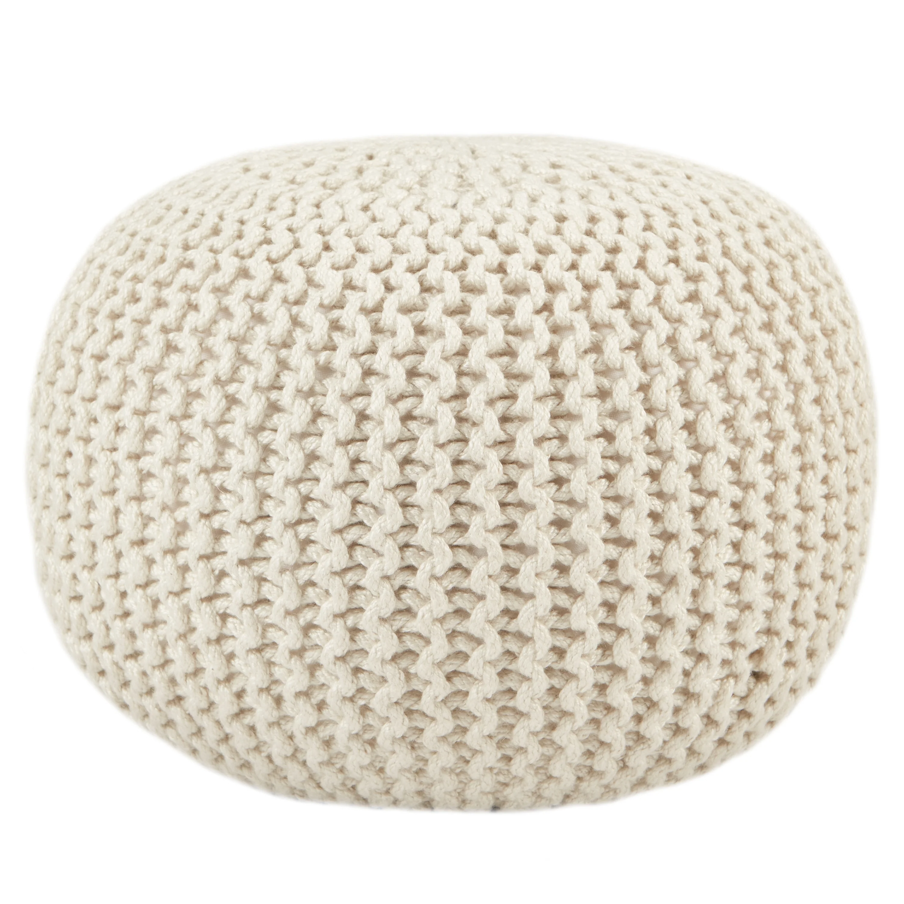 Asilah Indoor and Outdoor Round Pouf - 20X20X14
