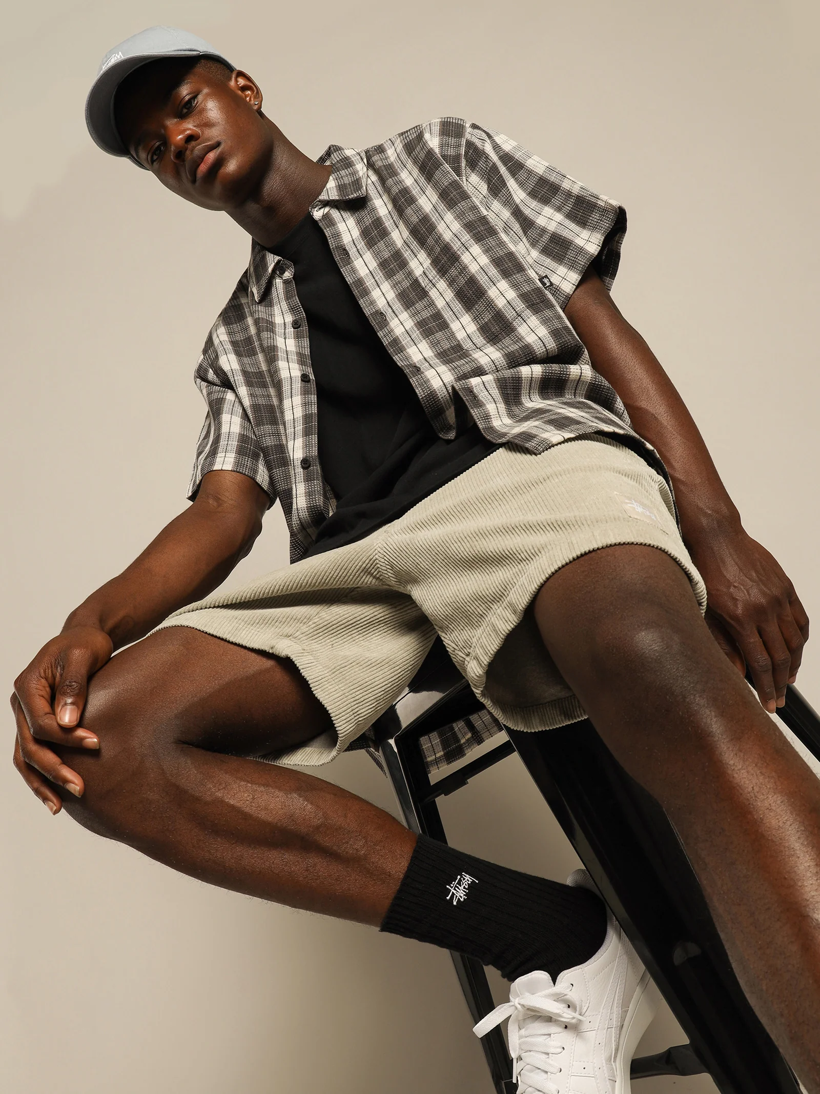 Waffle Check Short Sleeve Shirt