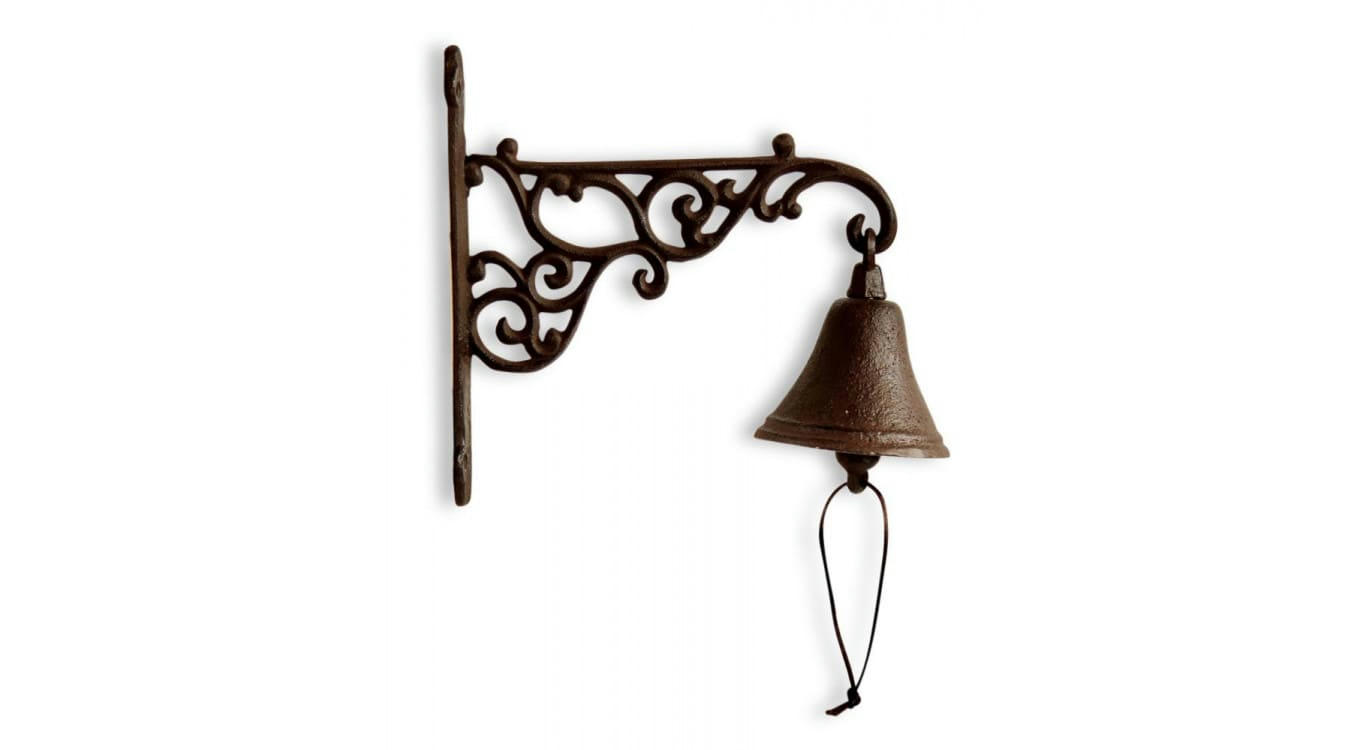 - Cloche Fonte Marron 24x9x21cm