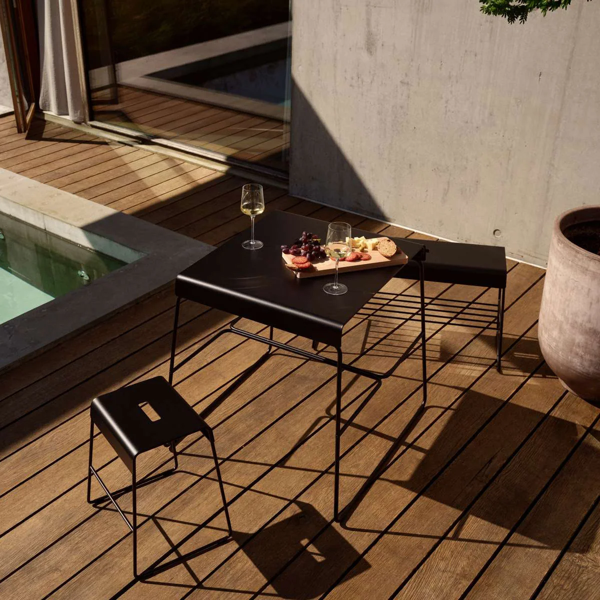 Zone Denmark - A-Stool Outdoor Hocker, soft grey