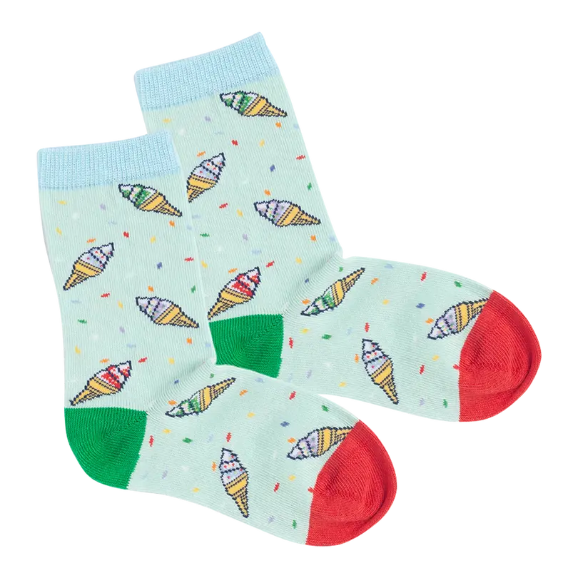 Kindersocken Ice Cream Party