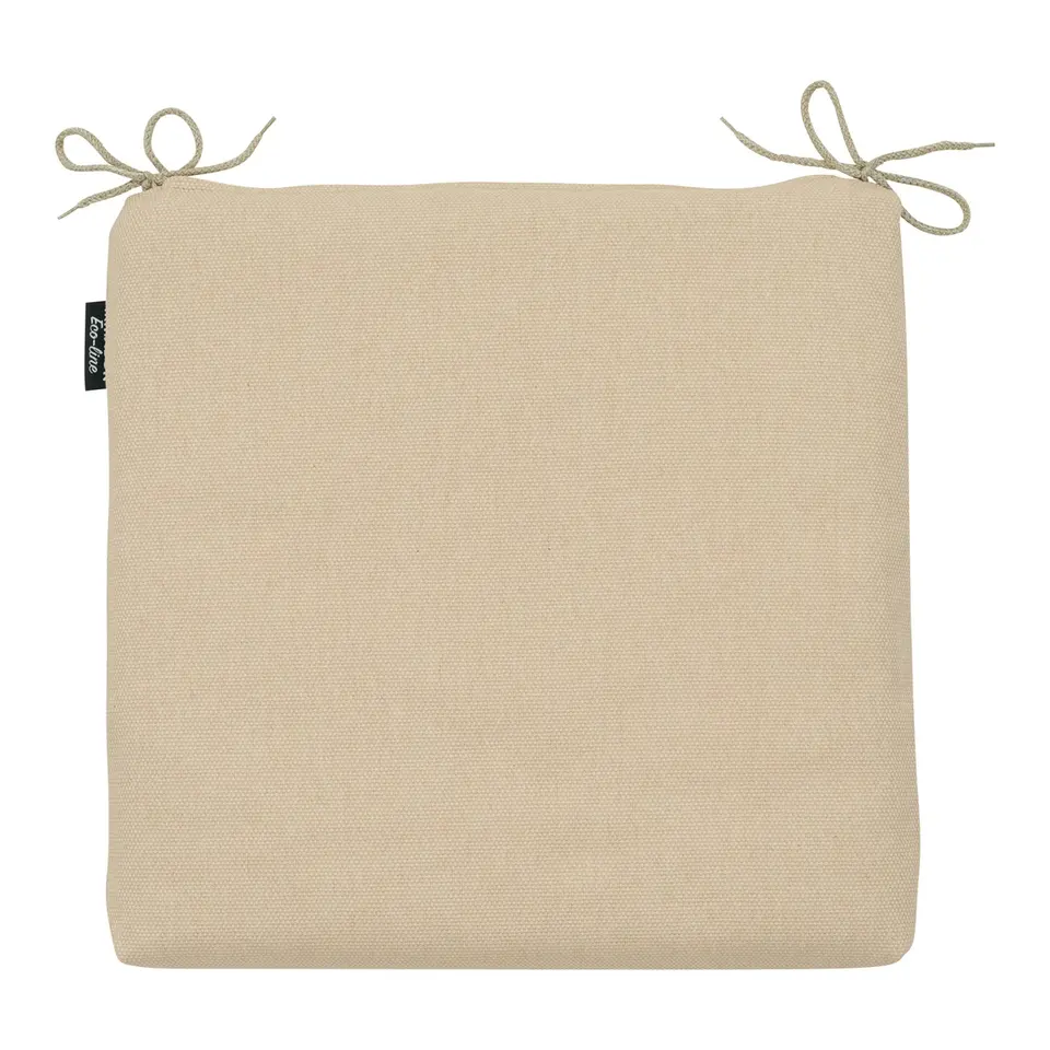 Madison - Zitkussen Beige canvas eco  - Ca. 40x40 cm - Set van 4