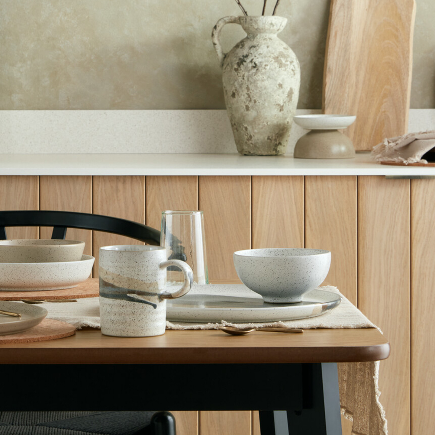 Grain Accent Set Of 2 Mugs