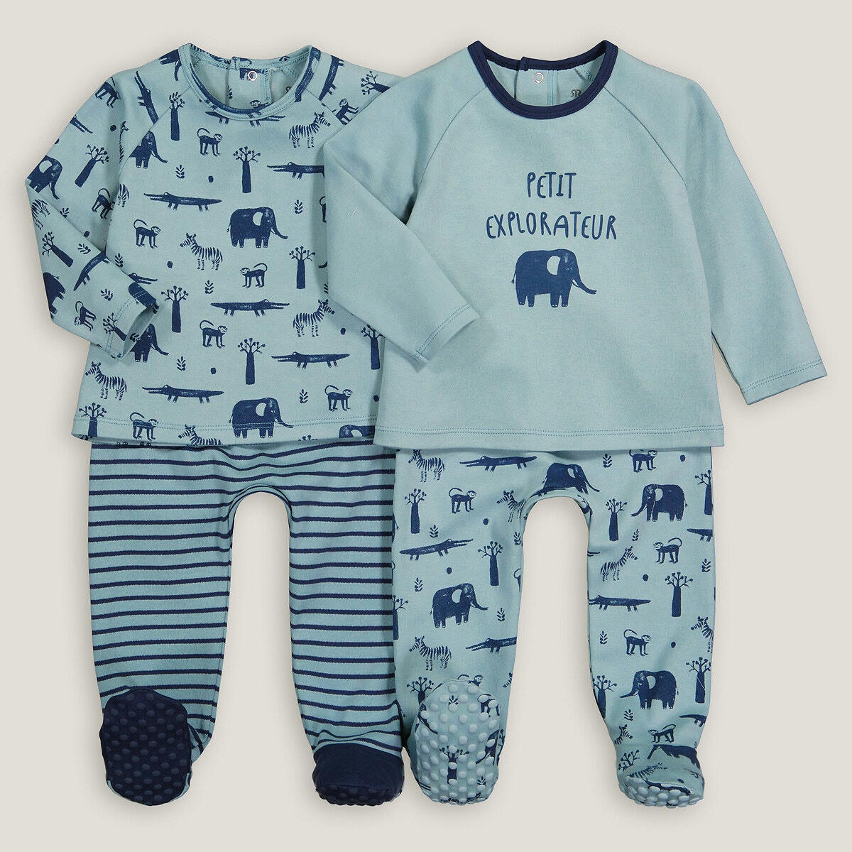 Lot de 2 pyjamas 2 pièces en interlock