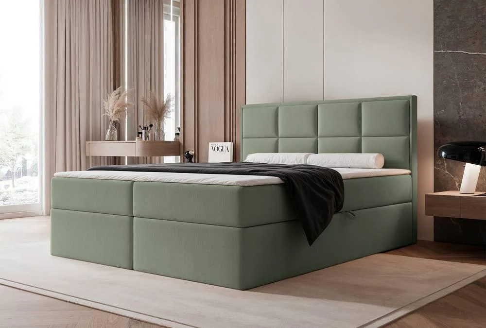Boxspring Antonia velvet met opbergruimte 180x200