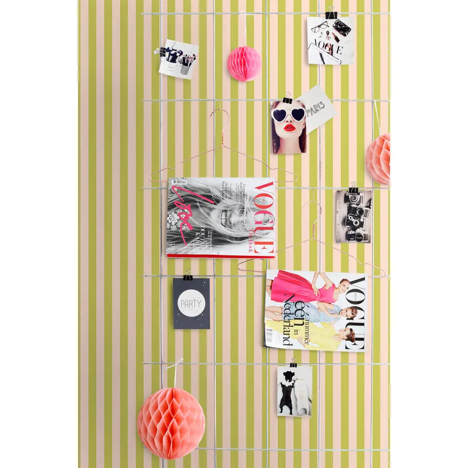 ESTAhome behang strepen geel en groen - 50 x 900 cm