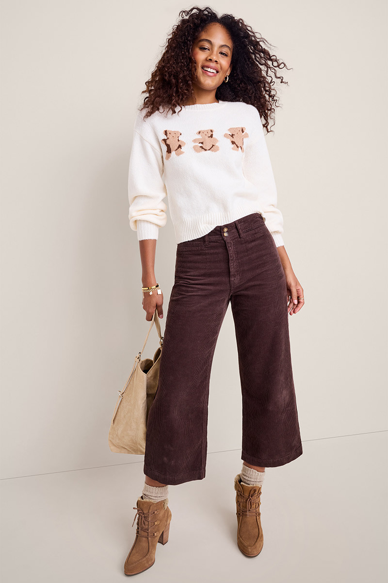 Kathy Corduroy Culotte Pants
