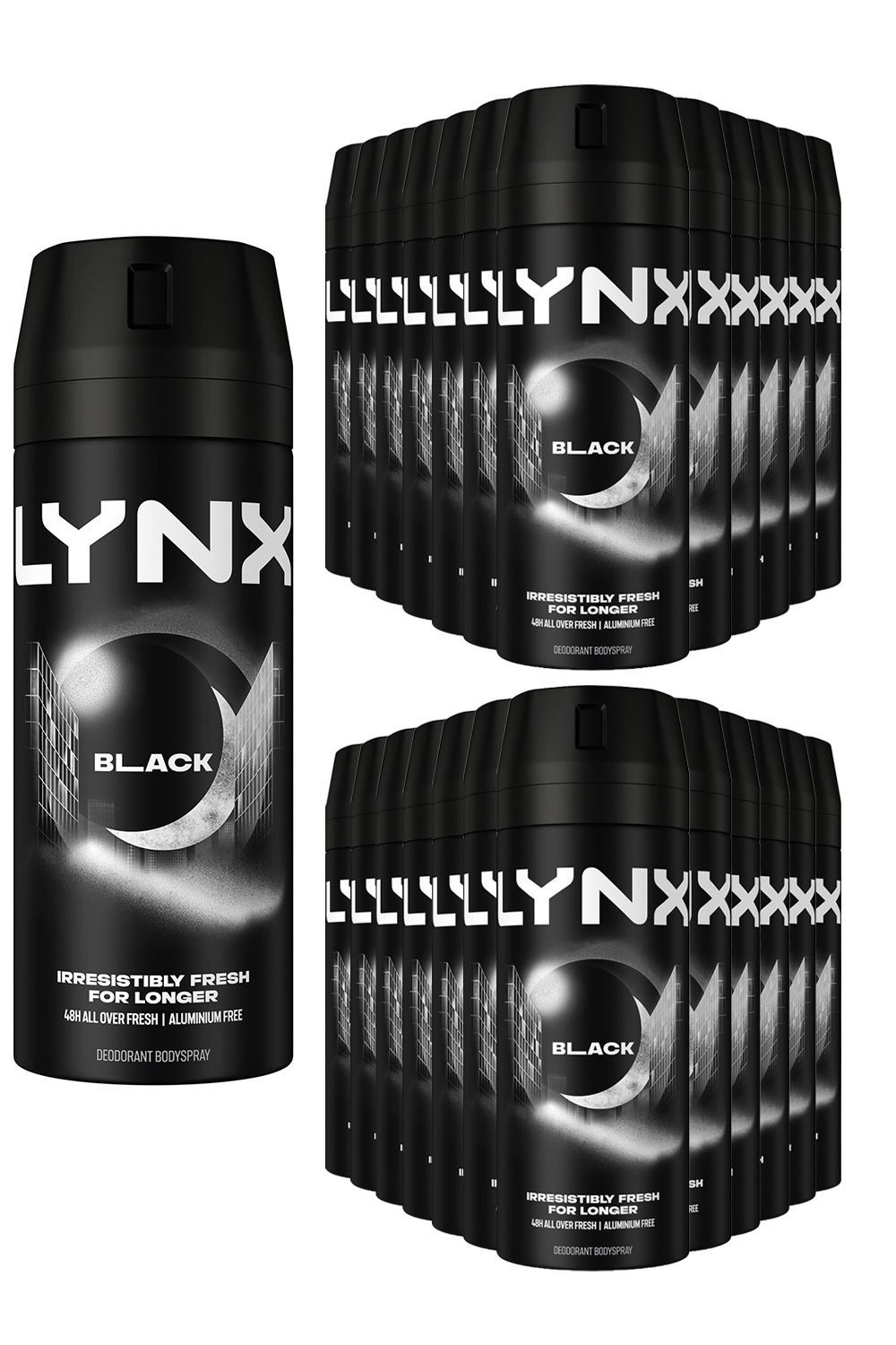 Lynx Body Spray Black 48-H High Definition Fragrance Deo For Men, 150ml