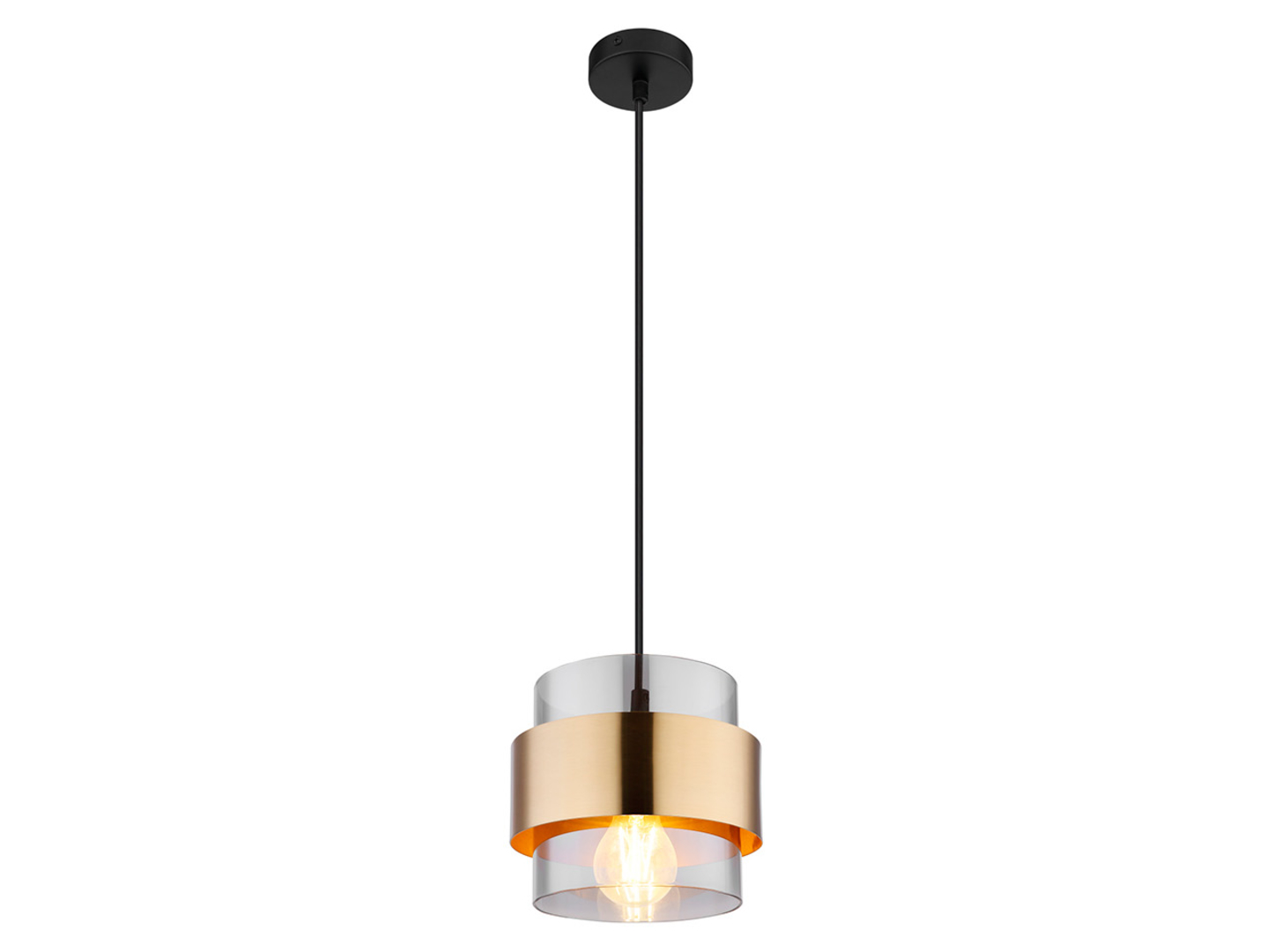 Lampa wisząca Milley szklana transparentna
