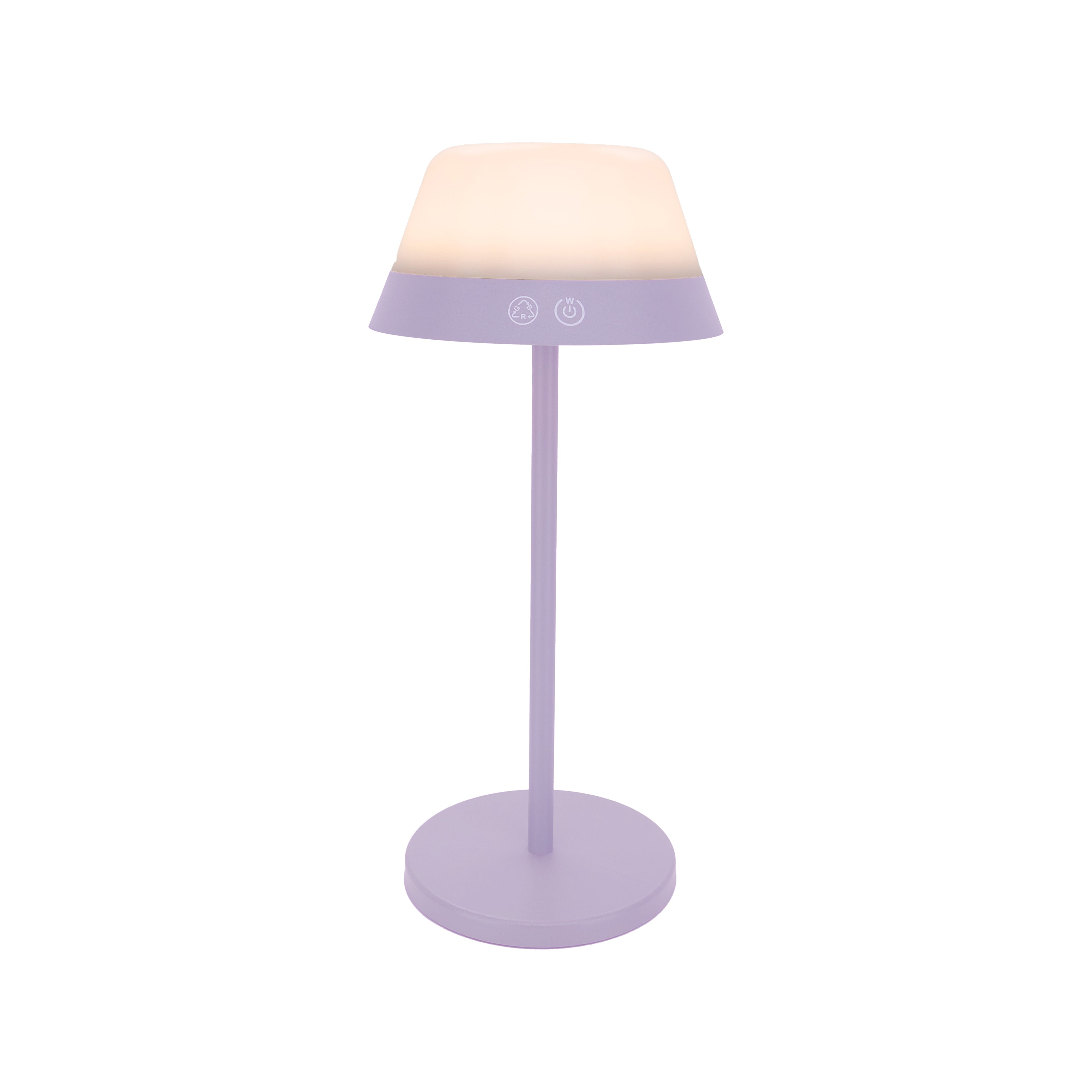 EGLO tafellamp Meggiano - draadloos - 32 cm - lila/wit