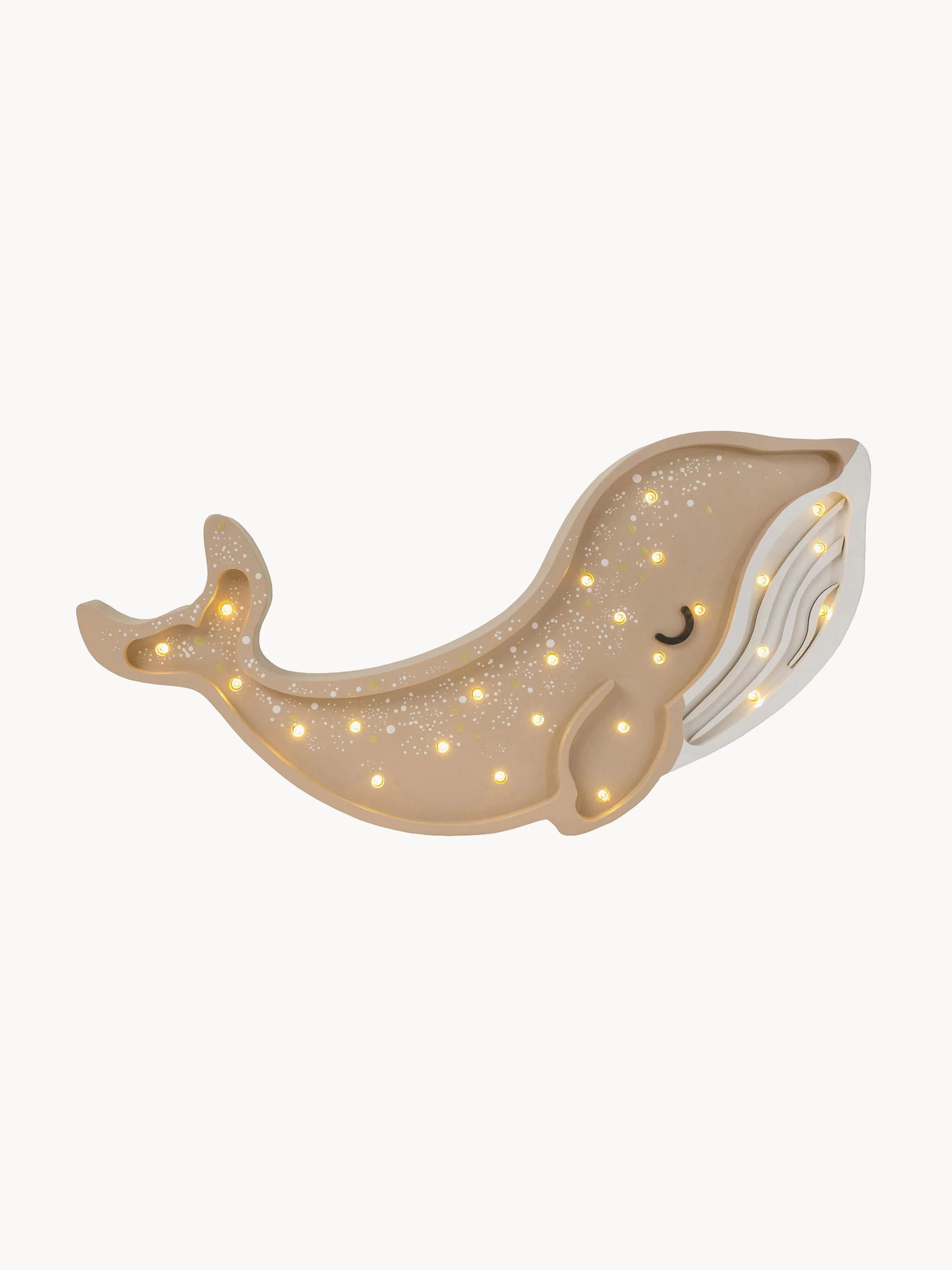 Handgefertigte LED-Kinderzimmerlampe Whale mit Timerfunktion und Fernbedienung, dimmbar