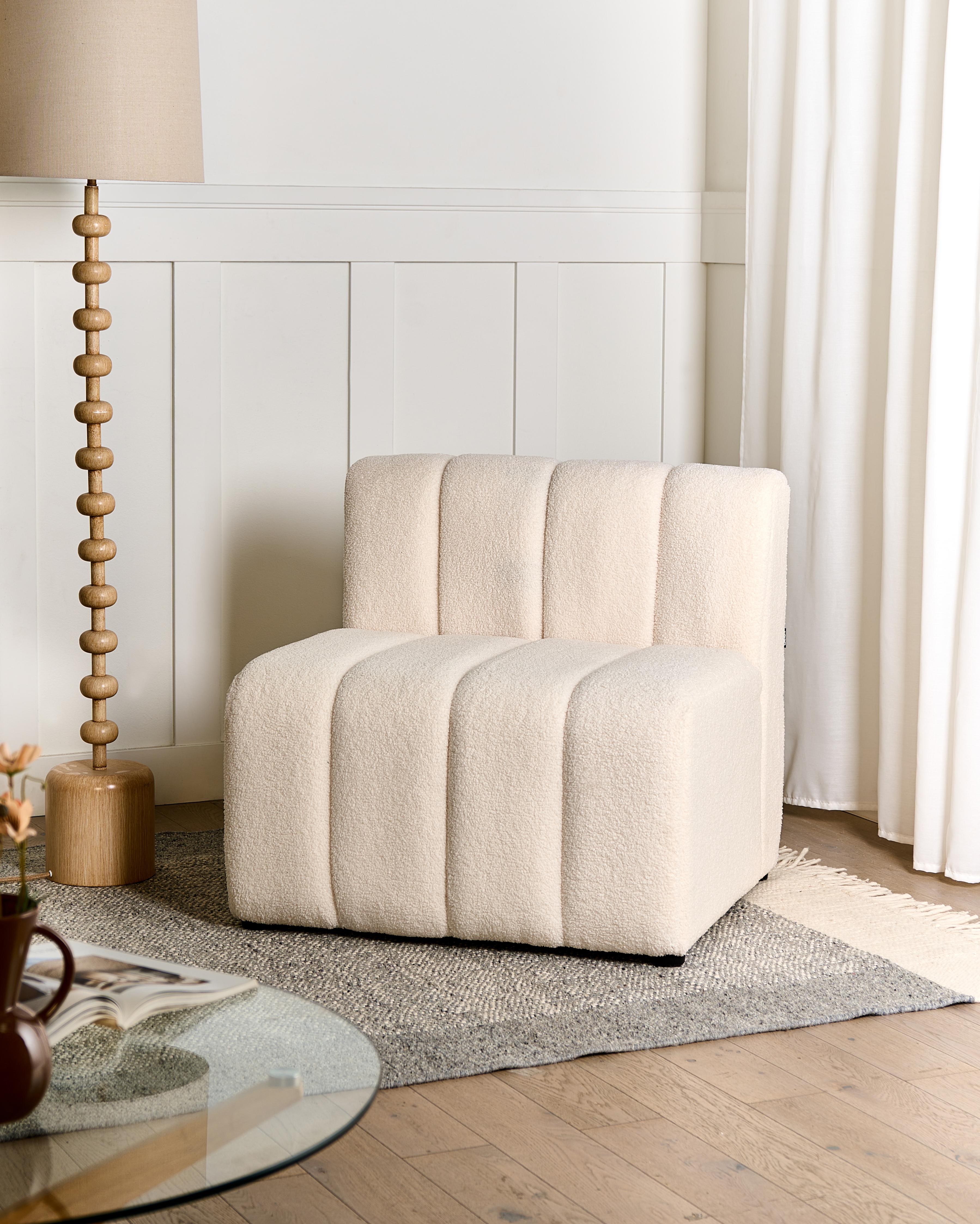 Armchair KAGE Boucle Light Beige