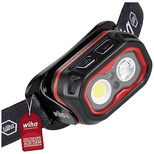 Lampe frontale rechargeable 500 lm WIHA 45700 avec capteur de mouvement